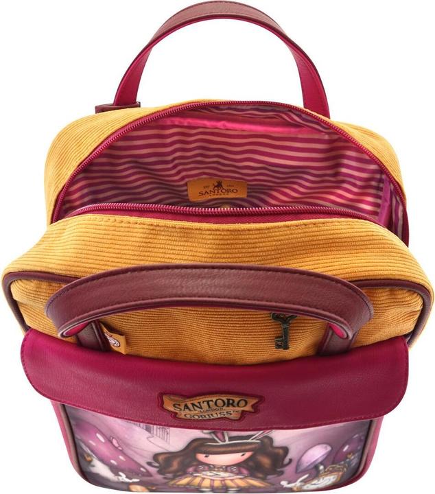 Actual product image Gorjuss Backpack Just one second salmon colour (27 x 10 x 37 cm)