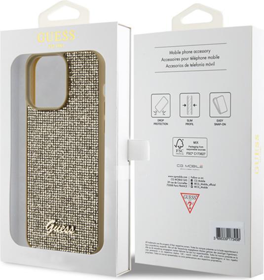 Produktbild Guess GUHCP15XPMSDGSD iPhone 15 Pro Max 6.7" złoty/gold hardcase Disco Metal Script (Apple iPhone 15 Pro Max)