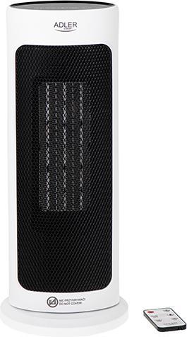 Actual product image Adler AD 7738 Ceramic LED fan heater with remote control + timer (2000 W)