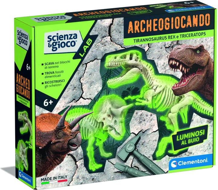 Produktbild Clementoni Archeogiocando - T-Rex & Triceratopo