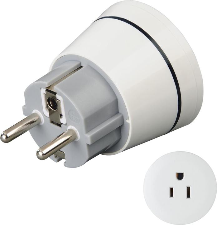 Hama Travel adapter type A and type B, 3-pin, for devices from America and Canada
