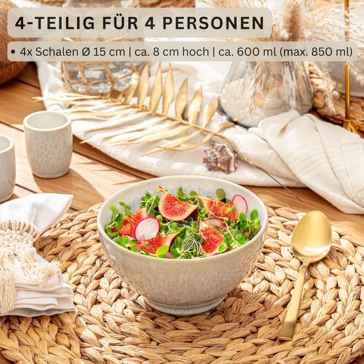 Produktbild Sänger Müslischalen Set Korfu (15 cm, 0.60 l, 4x)