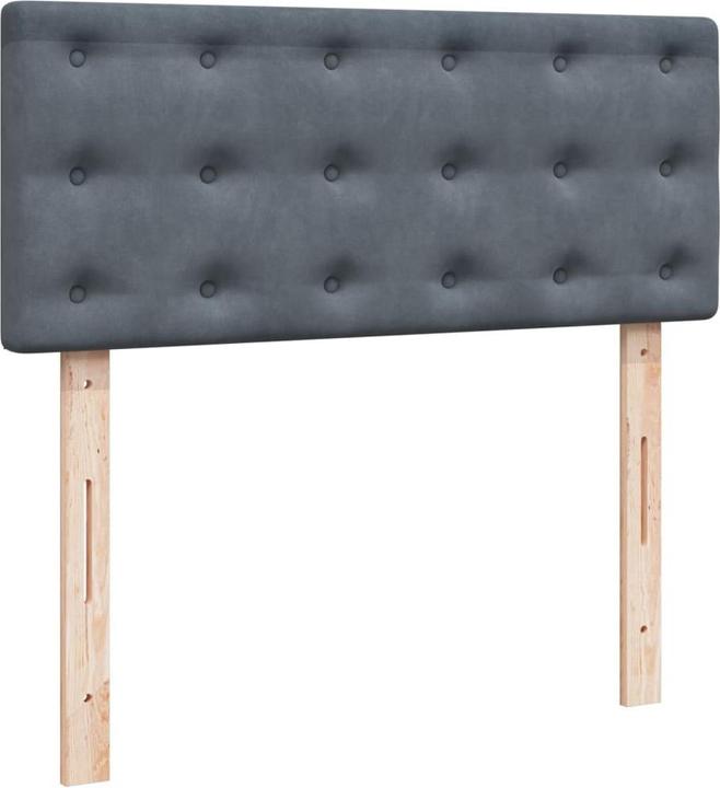 Actual product image vidaXL Bo x spring bed with mattress 160 x 200 cm velvet (160 x 200 cm)