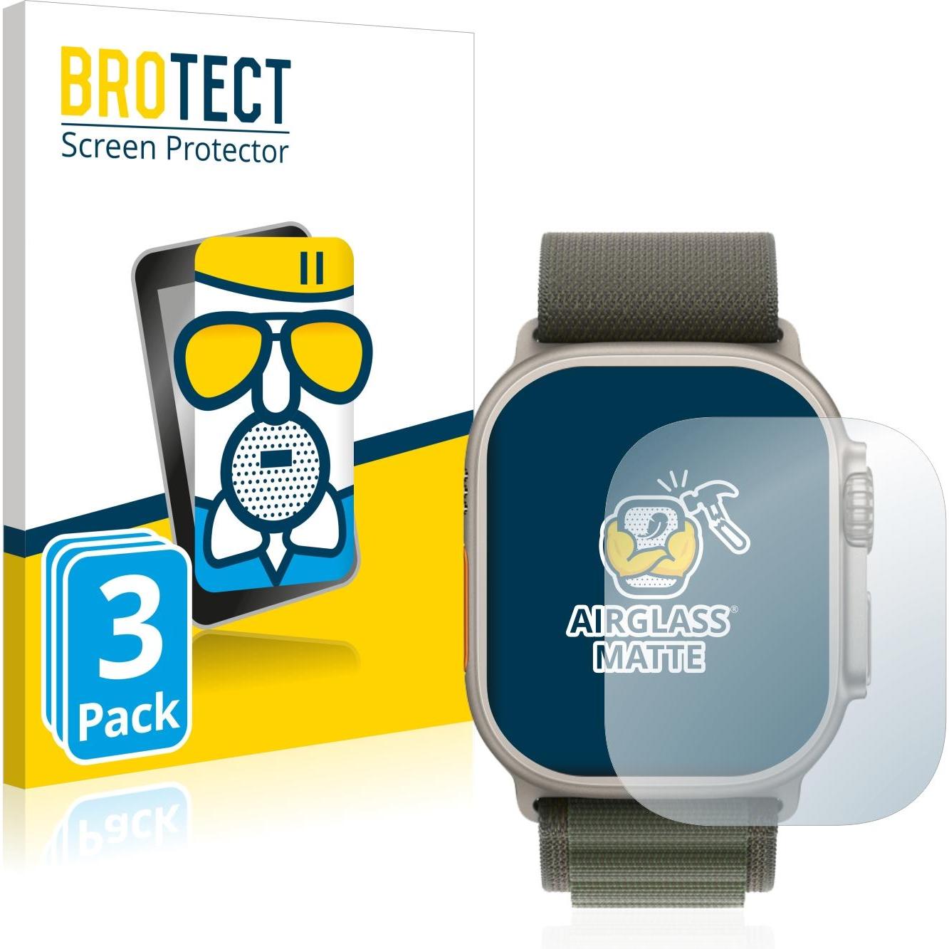 Thumbnail - BROTECT AirGlass Panzerglasfolie Matt, Smartwatch Schutzfolie, Grau