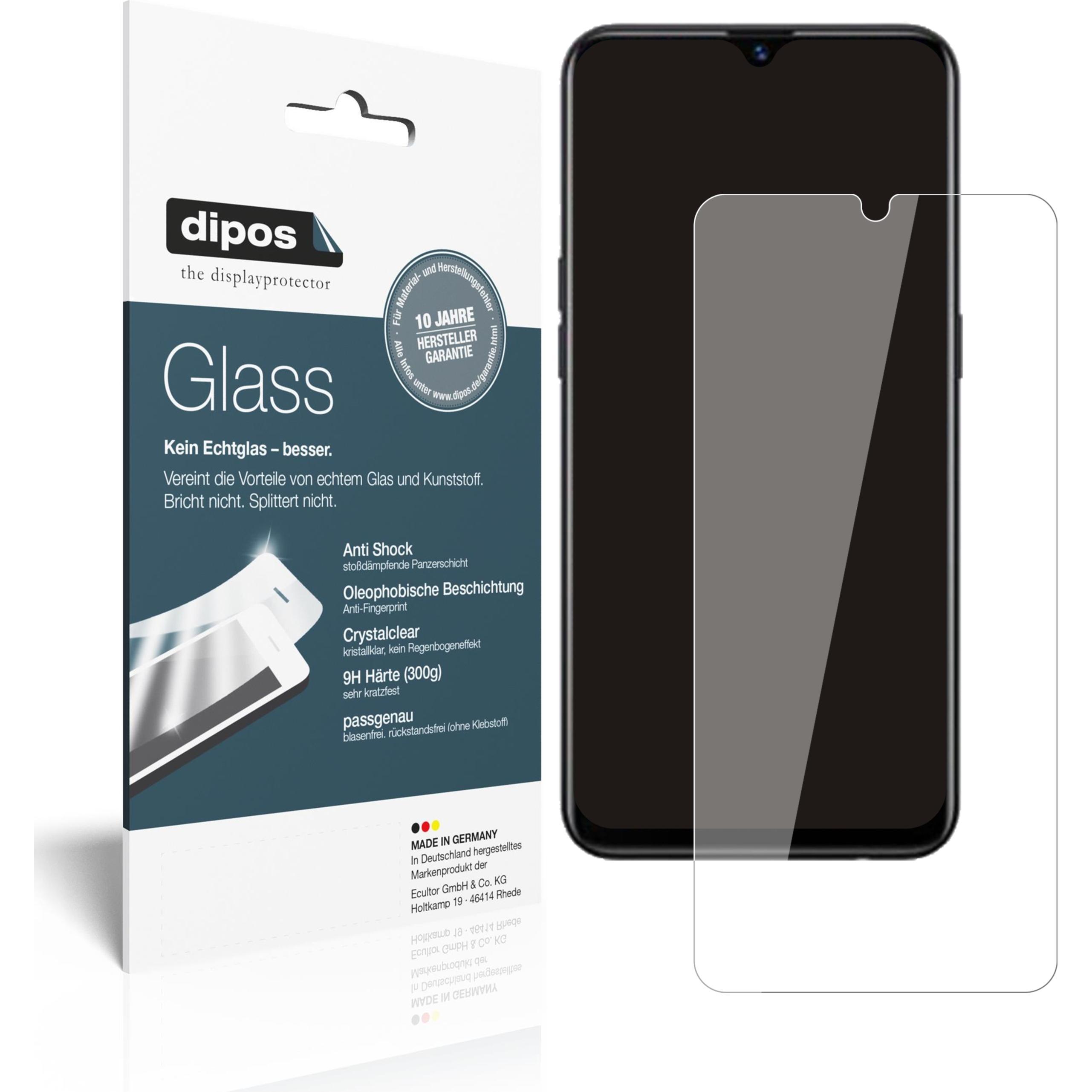 Dipos Displayschutz Anti-Shock (2 Stück, Oppo A5s), Smartphone Schutzfolie, Transparent