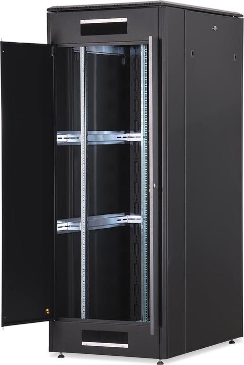 Produktbild Digitus Netzwerkschrank 48,3cm 19Zoll 42HE H2053mmxB800mmxT1000mm schwarz mit Glastuer inkl. 28xMontagesc... (42 HE, 19 Zoll Rack)
