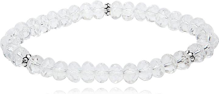 Immagine prodotto Leyda Bracciale in cristallo di rocca con argento (19 cm, Argento 925, Pietra)