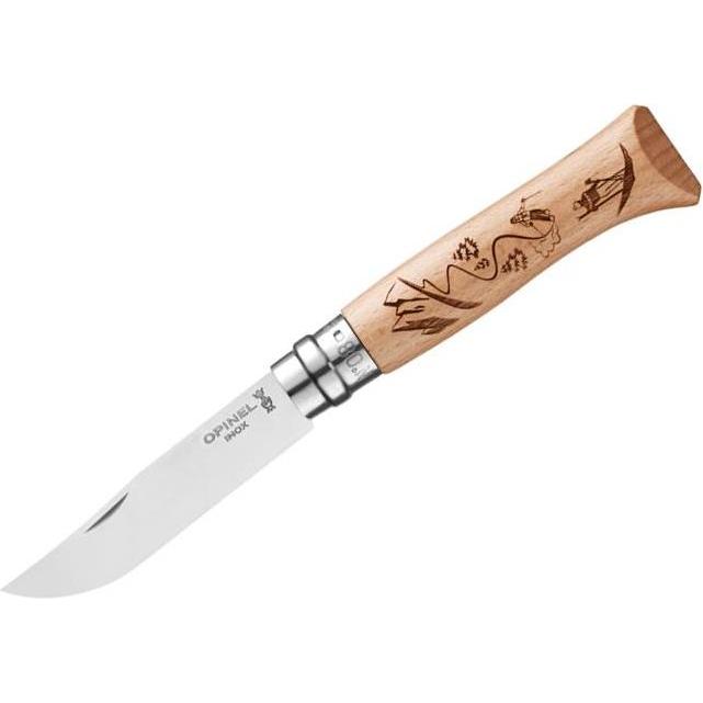Opinel No 08 GRAVURE SKI Taschenmesser (8.50 cm) (2188)