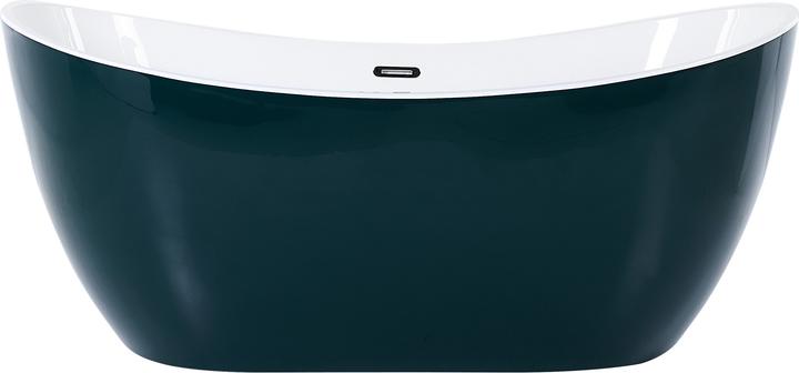 Actual product image Beliani Bathtub freestanding blue green oval 170 x 77 cm ANTIGUA (240 l, 170 cm, 170 cm)