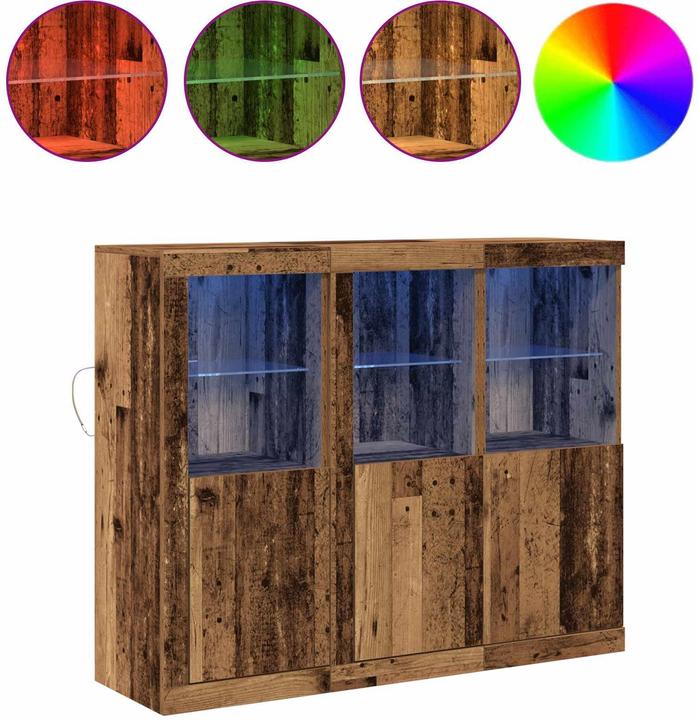 Actual product image vidaXL LED-Sideboard (123 x 37 x 100 cm)