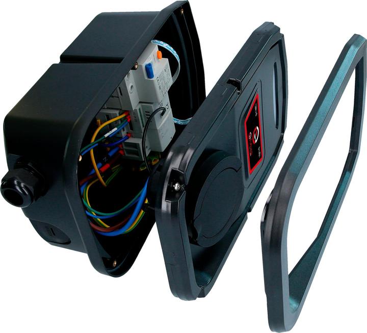 Actual product image KS Tools efuturo wallbox with type 2 power socket, single phase, with RFID access (Type 2, 3.70 kW, 16 A)