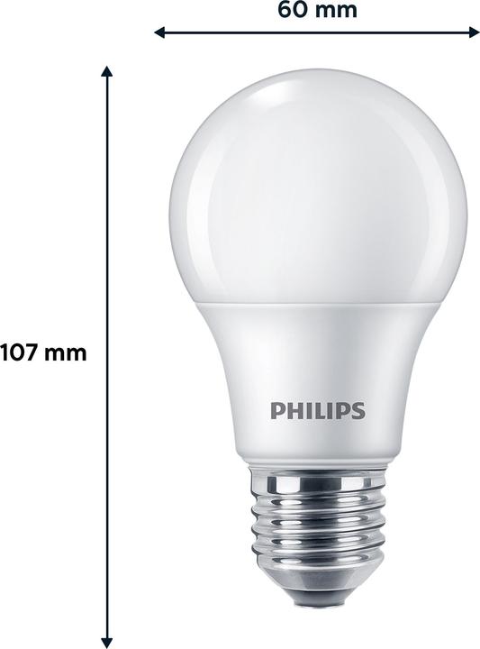 Actual product image Philips LED 60W (E27, 7 W, 806 lm, 6 x, E)