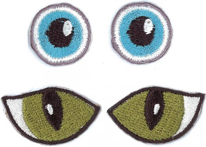 Produktbild Glorex Aufbügelbild Augen