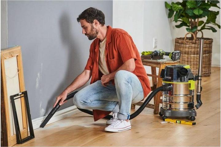 Actual product image Ryobi R18WDV-0 vacuum 18V One + Black, Green (Wet dry vacuum cleaner)