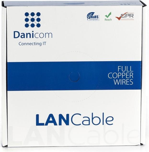 Produktbild Danicom CAT7 S/FTP 50m Starrleiter - LSZH (Dca) (S/FTP, CAT7, 50 m)