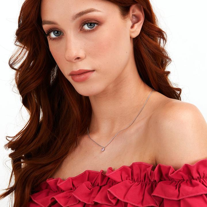 Produktbild La Petite Story Silver necklace with pink zircon Silver LPS10AWV10 (925er Silber)