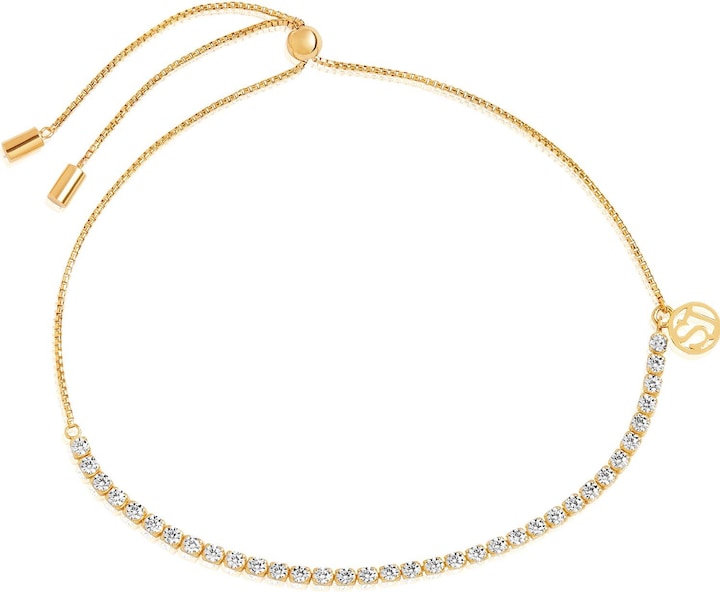 Produktbild Sif Jakobs Ellera Charming Gold Plated Cubic Zirconia Bracelet SJ-B42032-CZ-SG (28.50 cm, 925er Silber)