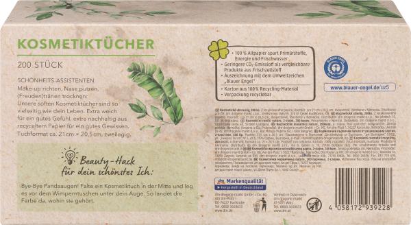 Produktbild dm ebelin Kosmetiktücher Recycling