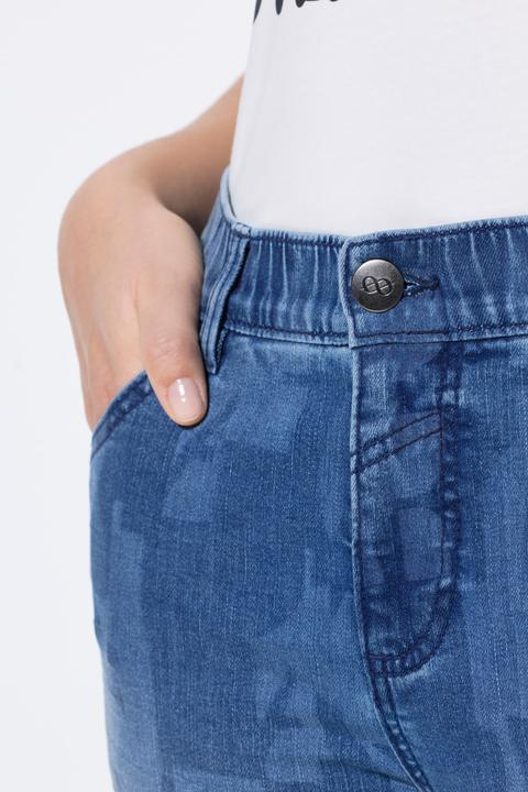 Immagine prodotto Laurasøn Jeans dal taglio aderente con stampa laser e cinque tasche (48)