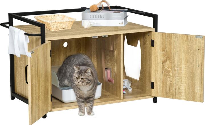 Immagine prodotto PawHut Lettiera per gatti (Lettiera per gatti chiusa)
