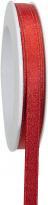 Actual product image Goldina Gift ribbon X-mas shimmer, 10 millimetres x 20 metres, red