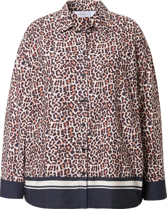 Image du produit Studio Untold Chemisier oversize, imprimé léopard et rayures à la base (60)
