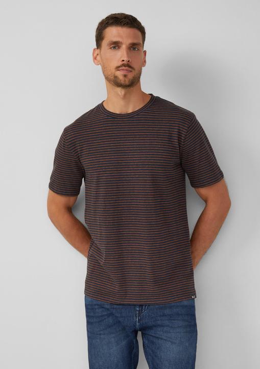 Produktbild S.Oliver T-Shirt Meliertes Ringel-Shirt mit Crew Neck (3XL)