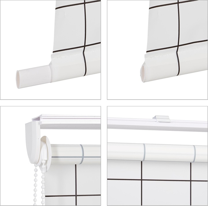 Actual product image Relaxdays Shower roller blind (120 x 4.5 x 245 cm)
