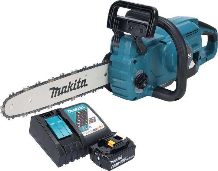 Image du produit Makita DUC 357 RGX3 Tronçonneuse sans fil 18 V 35 cm Brushless + 1x batterie 6,0 Ah + chargeur (Tronçonneuse à batterie)