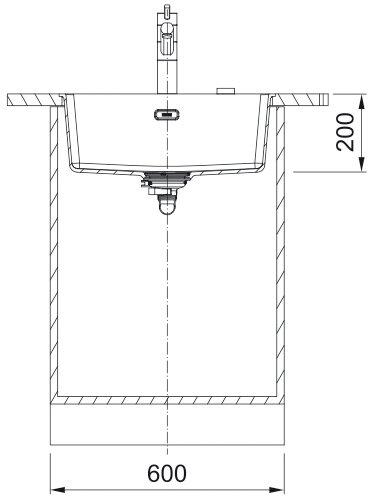 Productafbeelding Franke Maris MRG 210-52 (Ingebouwde gootsteen, 52 cm, 43.30 cm)