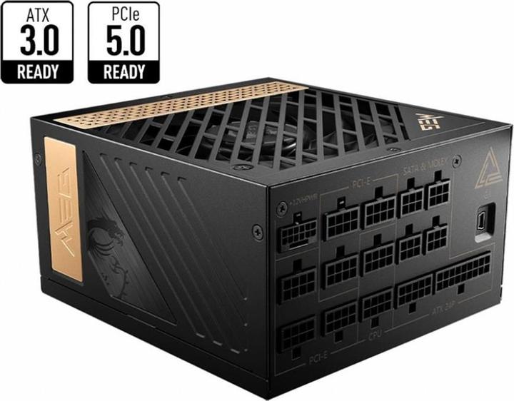 Productafbeelding MSI MEG Ai1300P PCIE5 voeding 1300W 306-7ZP4A11-CE0 retail (1300 W)