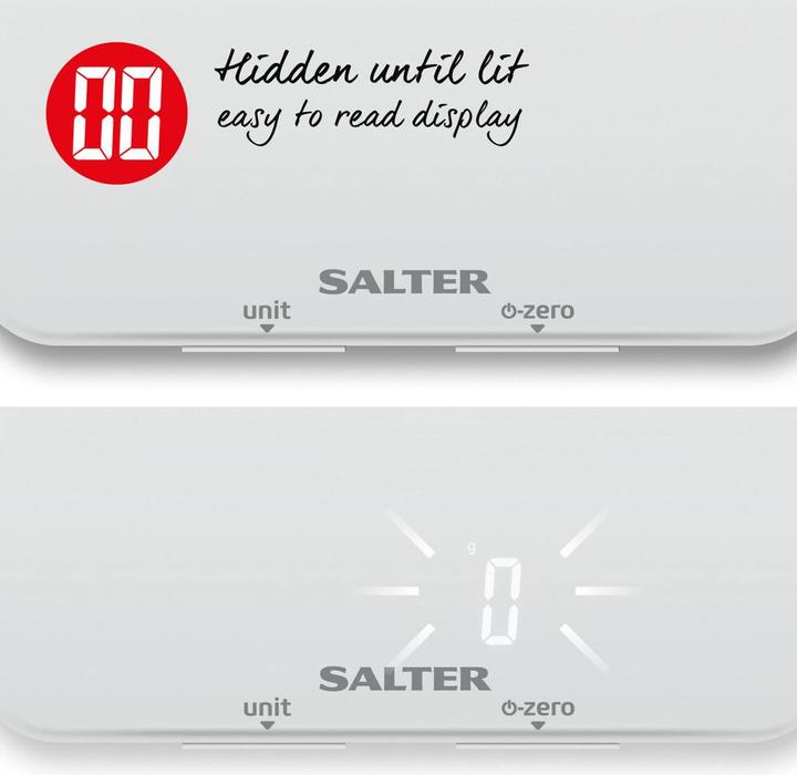 Produktbild Salter 1180 WHDR Ghost Digital Kitchen Scale - White