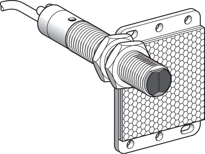 Actual product image TE Sensors Precable reflex metal detector,M18 2wire (2 m)