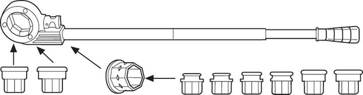 Produktbild Rothenberger Gewindeschneidkluppensatz 12,5 (451 mm)