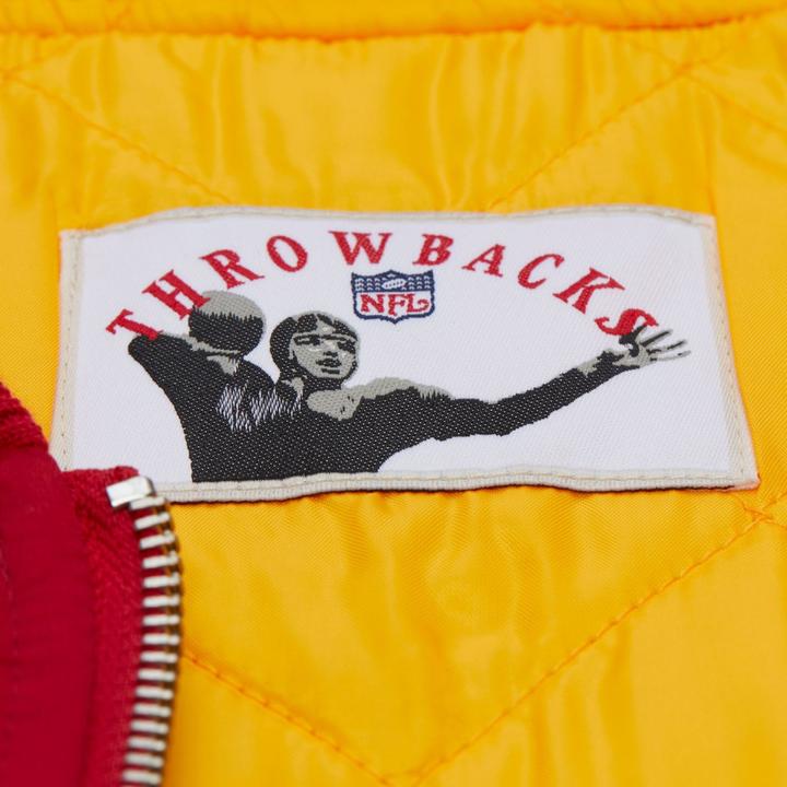 Actual product image Mitchell & Ness M&N Heavyweight Satin Jacke NFL Kansas City Chiefs - L (L)