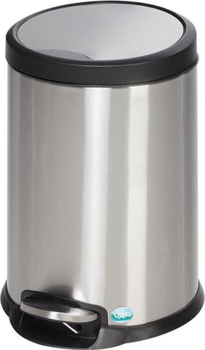 Actual product image VAR Pedal bin stainless steel 20 litre capacity Lid steamed (20 l)