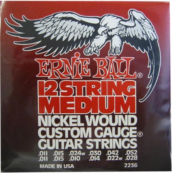 Actual product image Ernie Ball String Set, Nickel Wound 12-String, 11-52 (12x, Electric guitar, 0.05")