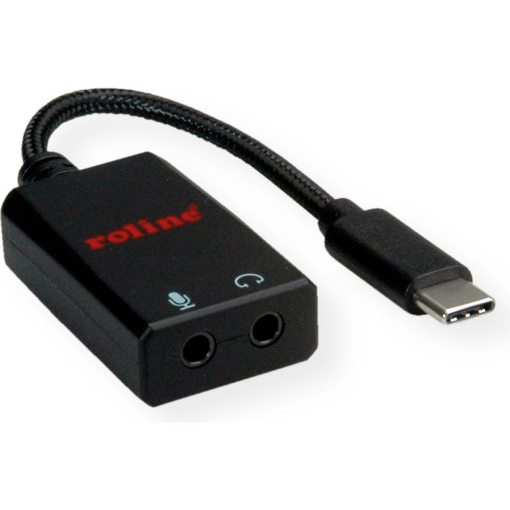 Roline Adapter USB Typ C (0.13 m), Audio Kabel
