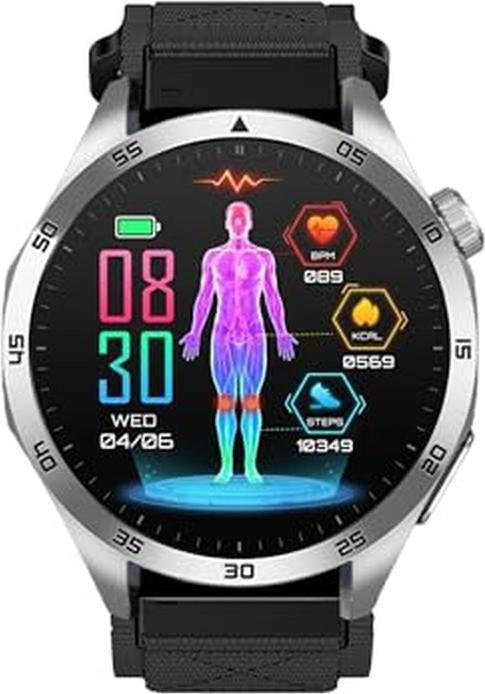 Produktbild Knauermann Gesundheitssmartwatch mit Telefonfunktion, EKG, HRV, SOS und Schlafapnoe-Überwachung