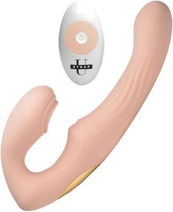 Actual product image XR Brands UPulse Vibrating Silicone Strapless Strapon