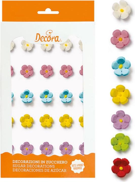 Blue, Pink, Violet, White, Yellow