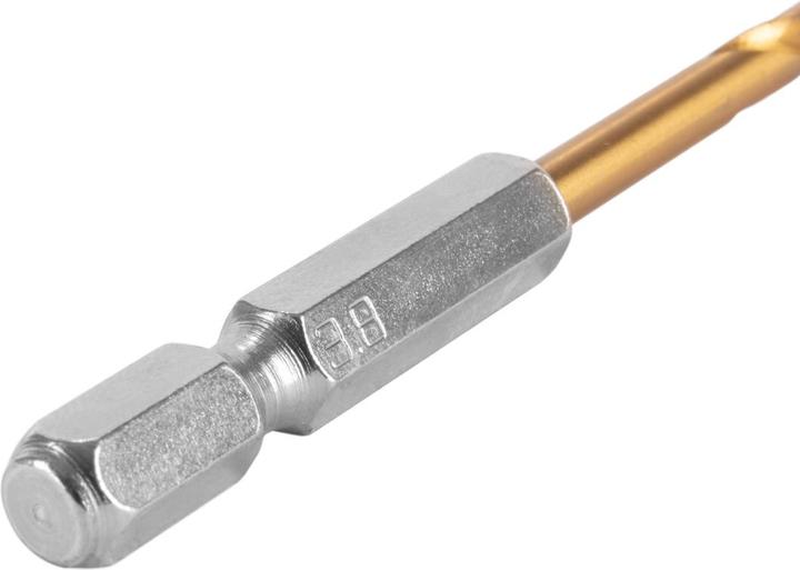 Actual product image Stahlwerk Universal twist drill set 2-5 mm with hexagonal shank 10-piece (2, 2.5, 3, 3.2, 3.5, 3.8 mm, 4, 4.5, 4.8, 5 mm)