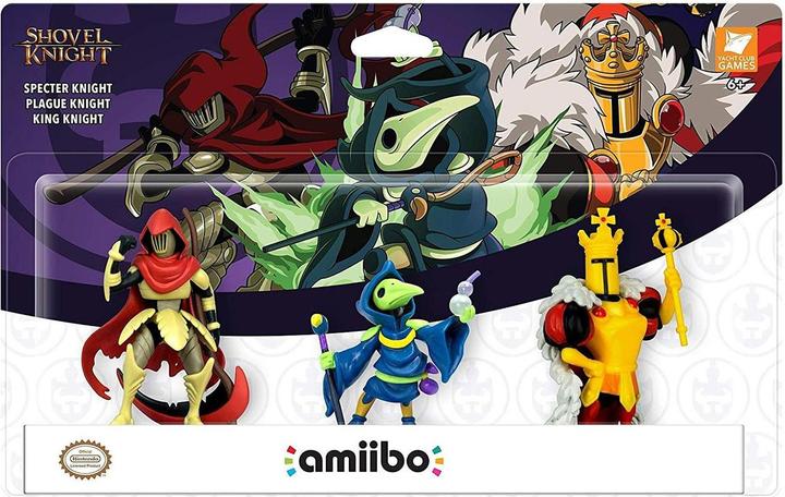 Actual product image Nintendo Amiibo Figure: Shovel Knight Triple Pack (Specter/Plague/King) (3DS, Wii U, Switch)