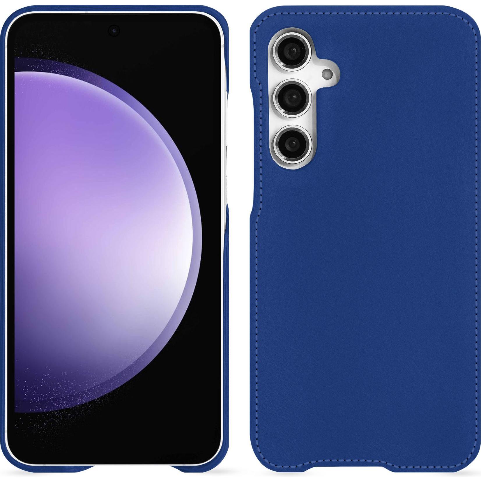 Noreve Lederschutzhülle (Samsung Galaxy S23 FE), Smartphone Hülle, Blau