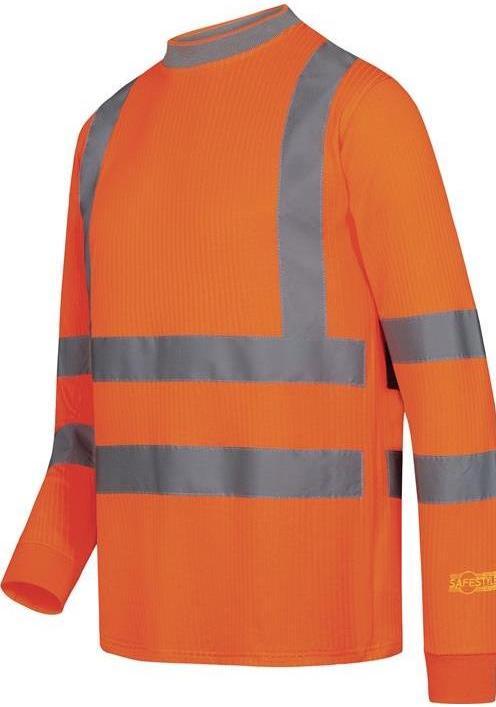 Safestyle T-shirt de sécurité à manches longues NEVIO taille L (54/56) orange (L)