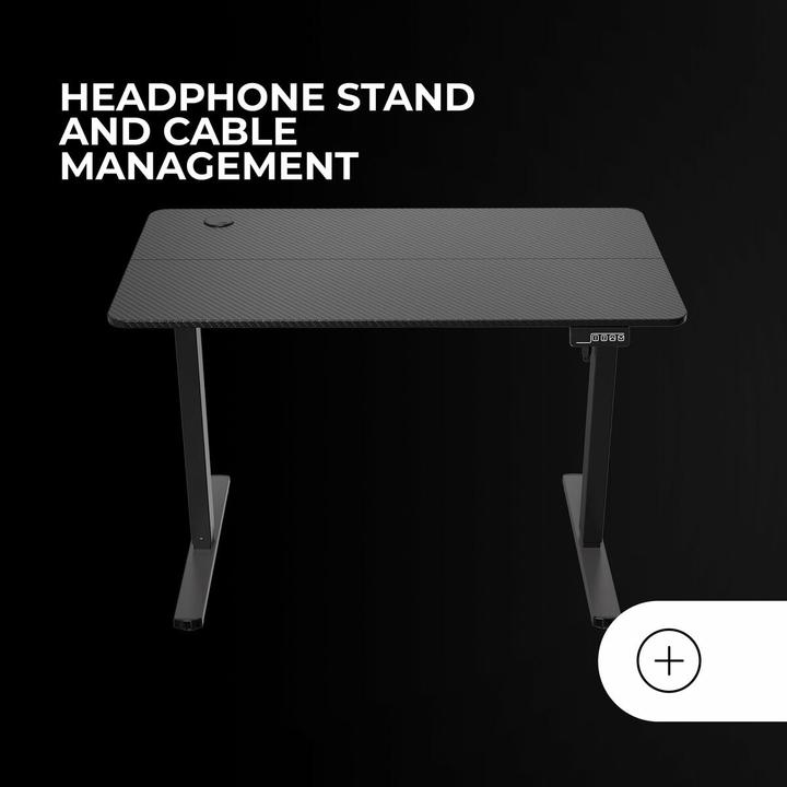 Actual product image Mars Gaming Bureau Gamer ergonomique motorisé MGD Ergo-Pro (Noir)