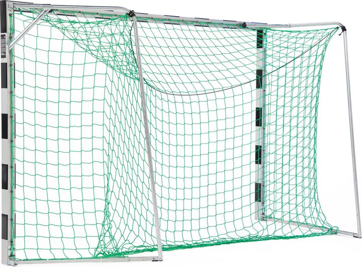Actual product image Sport-Thieme Indoor handball goal 3x2 m, standing in ground sockets with folding net hoops