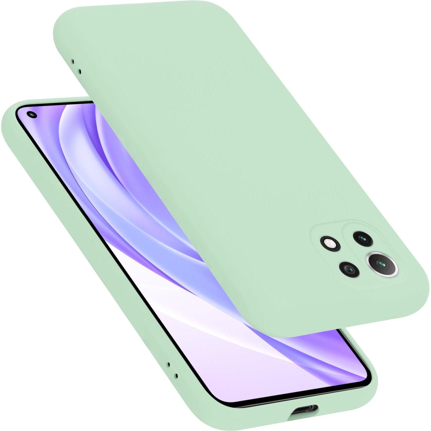 Cadorabo TPU Liquid Silicone Case Hülle für Xiaomi Mi 11 LITE (4G / 5G) / 11 LITE NE (Xiaomi Mi 11 Lite, Xiaomi Mi 11 Li...