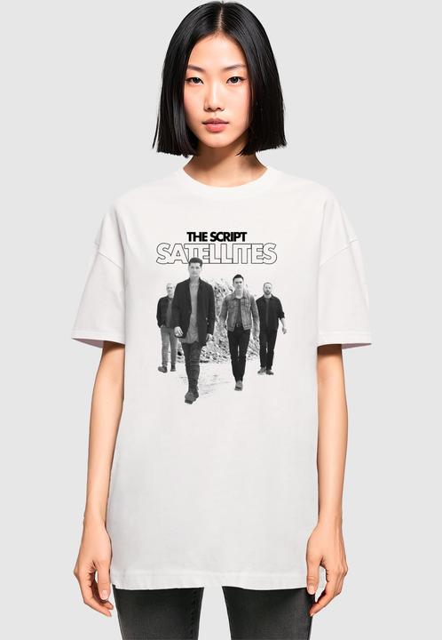 Produktbild Merchcode Ladies The Script - Satellites Photo Oversized Boyfriend Tee - 172001 (S)
