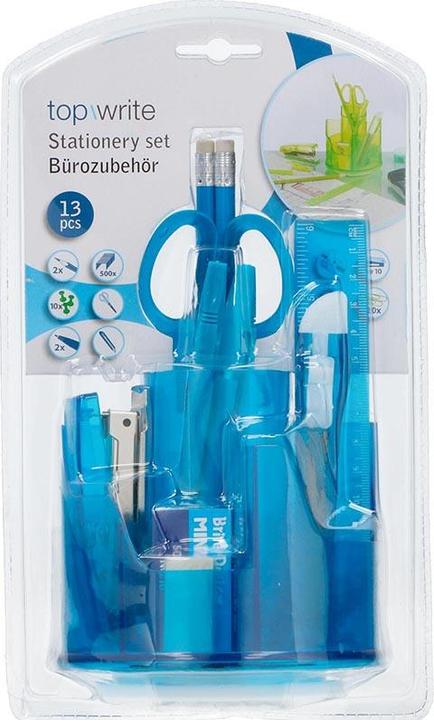 Produktbild Topwrite - Schreibtisch-Werkzeugkasten 13-teilig (blau)